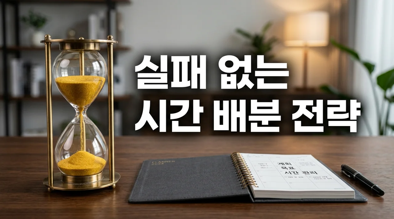 실패 없는 시간 배분 전략: 생산성 200% 올리는 5가지 비법