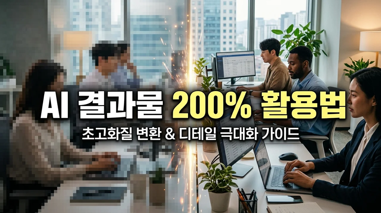 AI 결과 개선 방법: 프롬프트부터 화질까지 5가지 핵심 비법