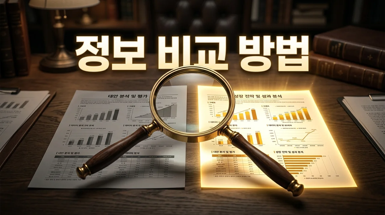 정보 비교 방법, 더 이상 속지 마세요 (A to Z 완벽 가이드)