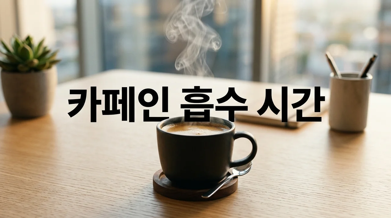 카페인 흡수 시간 골든타임, 30분? 1시간? 효과 극대화 비법