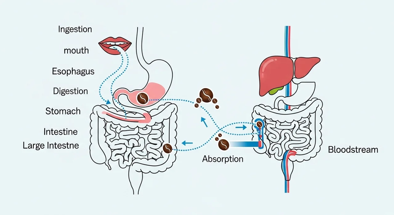 우리 몸은 카페인을 어떻게 받아들일까? 흡수 과정 A to Z