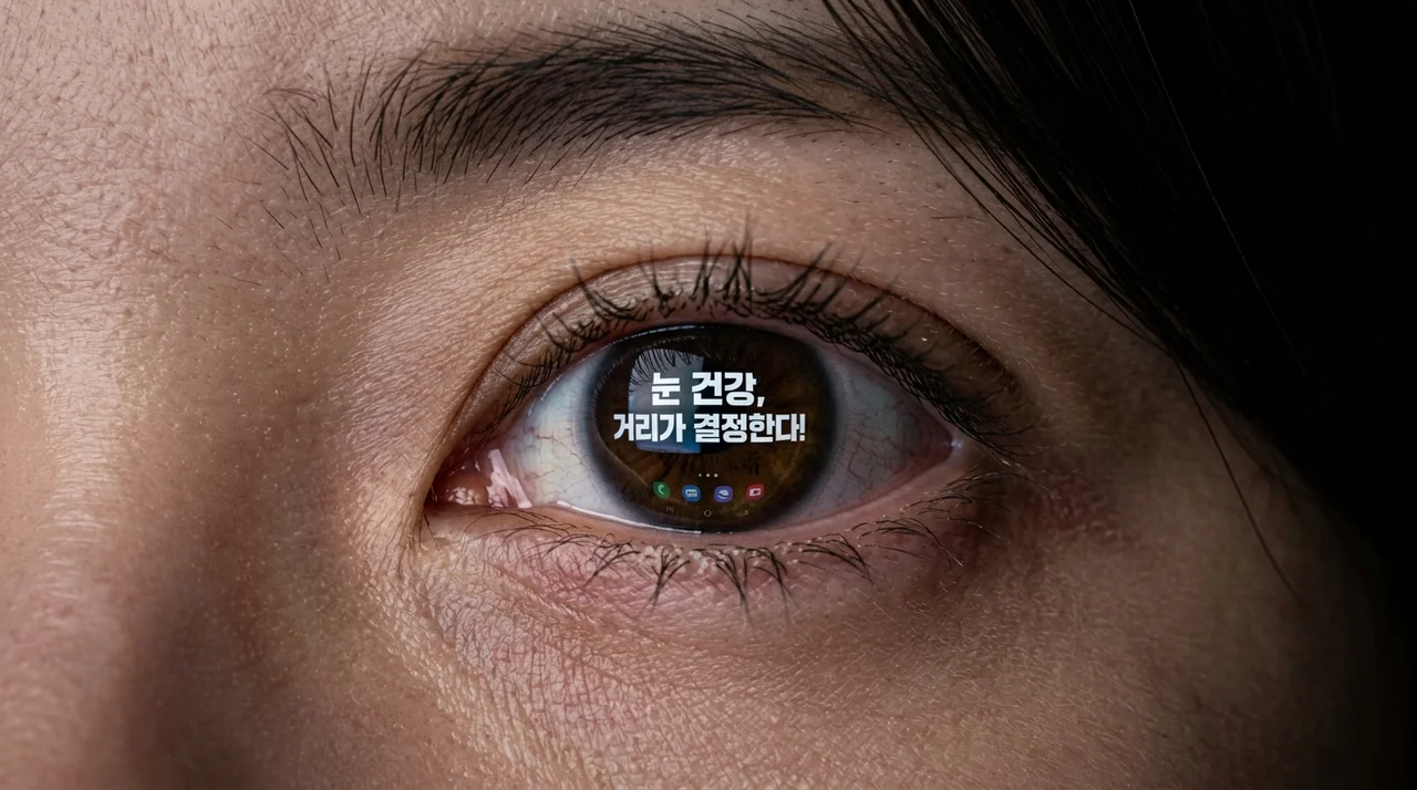 스마트폰 시력 저하의 주범, 눈 사용 거리 영향과 예방법