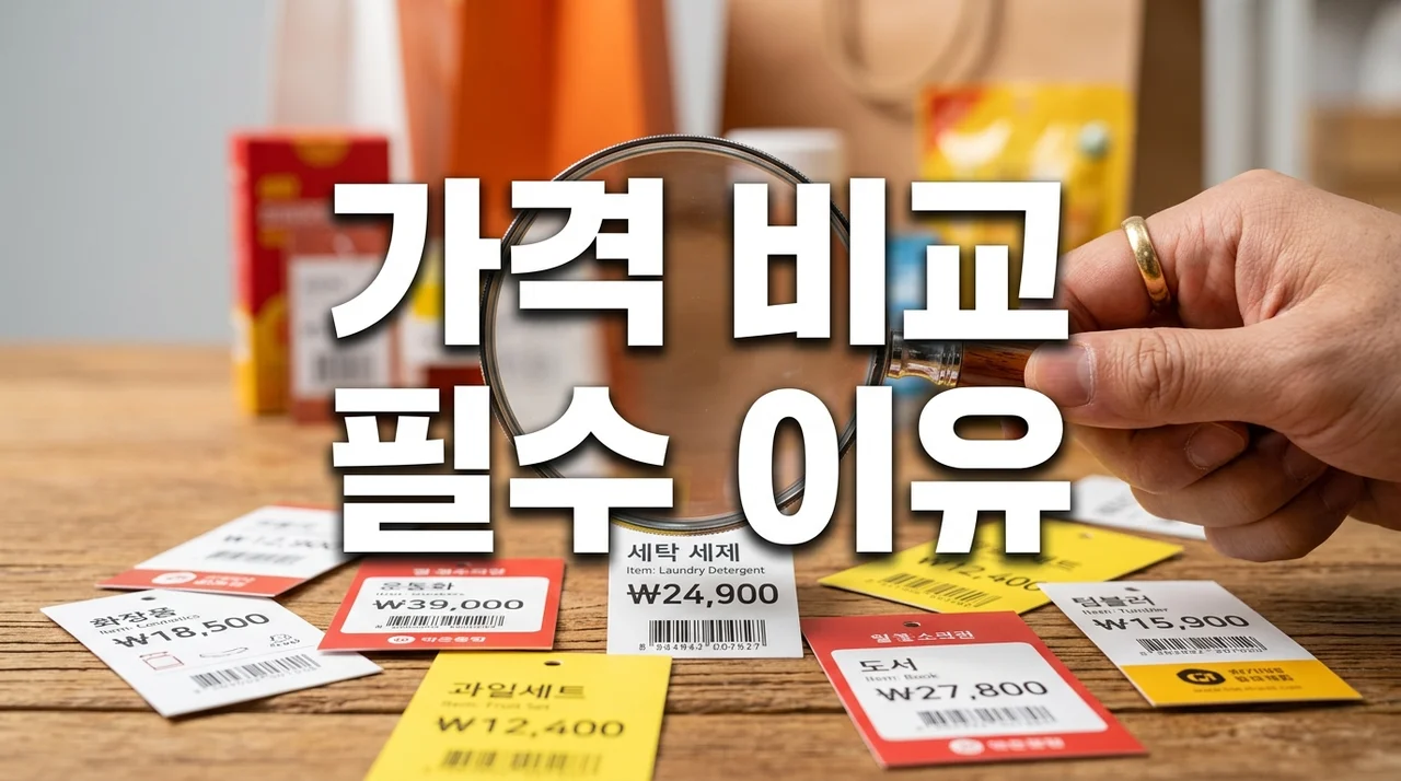가격 비교 필수 이유, 모르면 100% 손해 보는 소비 습관