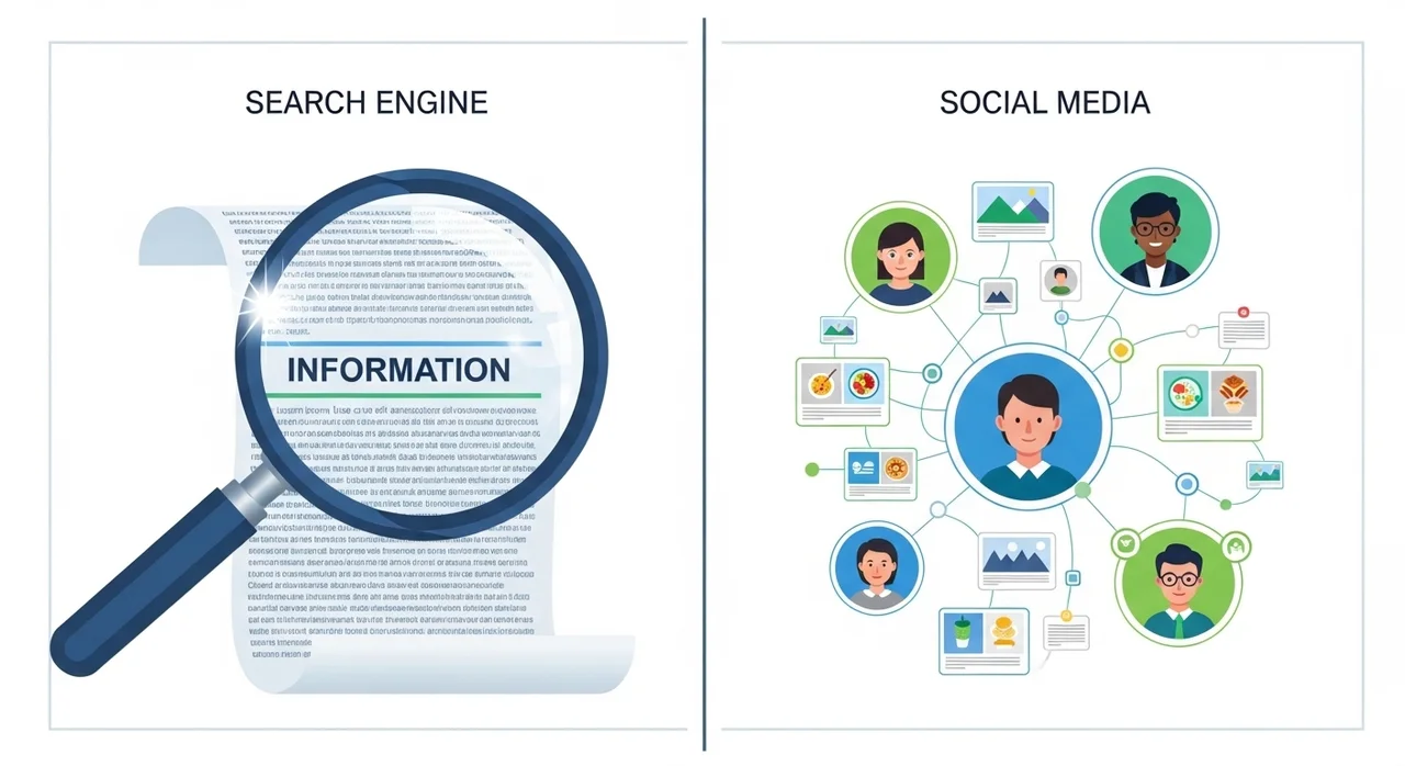 검색 엔진 vs 소셜 미디어: 목표가 다른 두 알고리즘