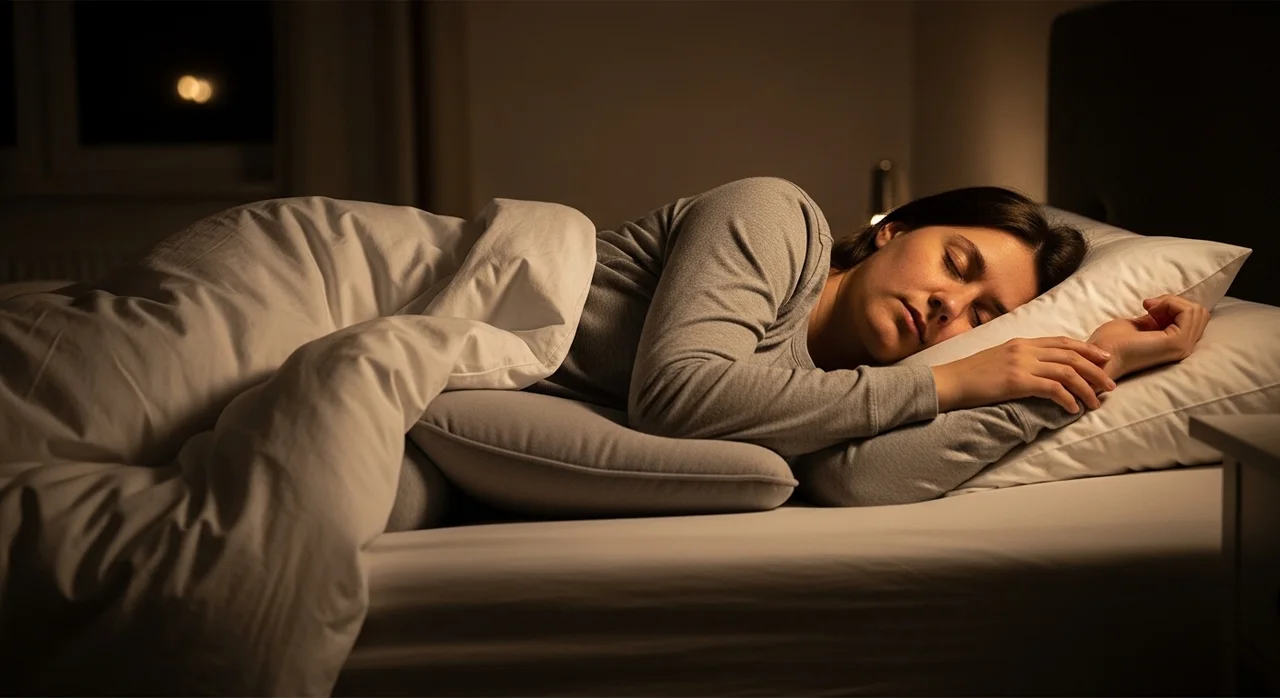 두 번째 추천 자세: 옆으로 누워 자기 (Side Sleeping)