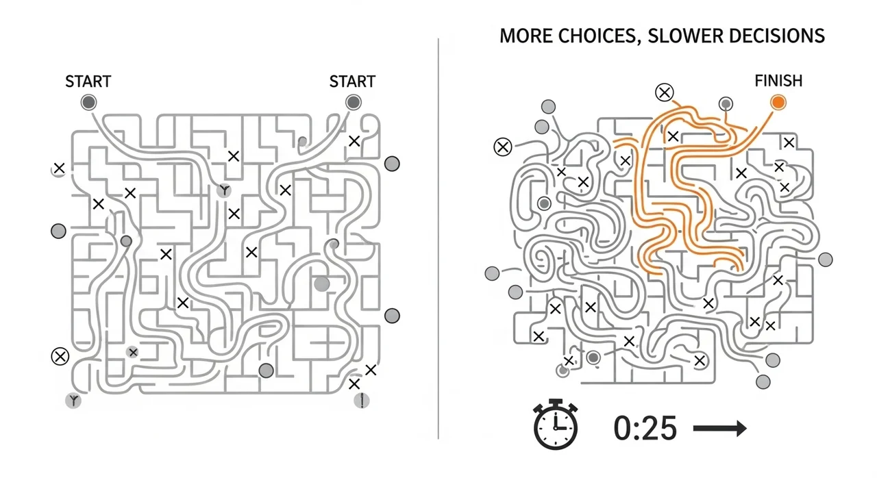 선택지가 많을수록 독? '선택의 역설' 이해하기