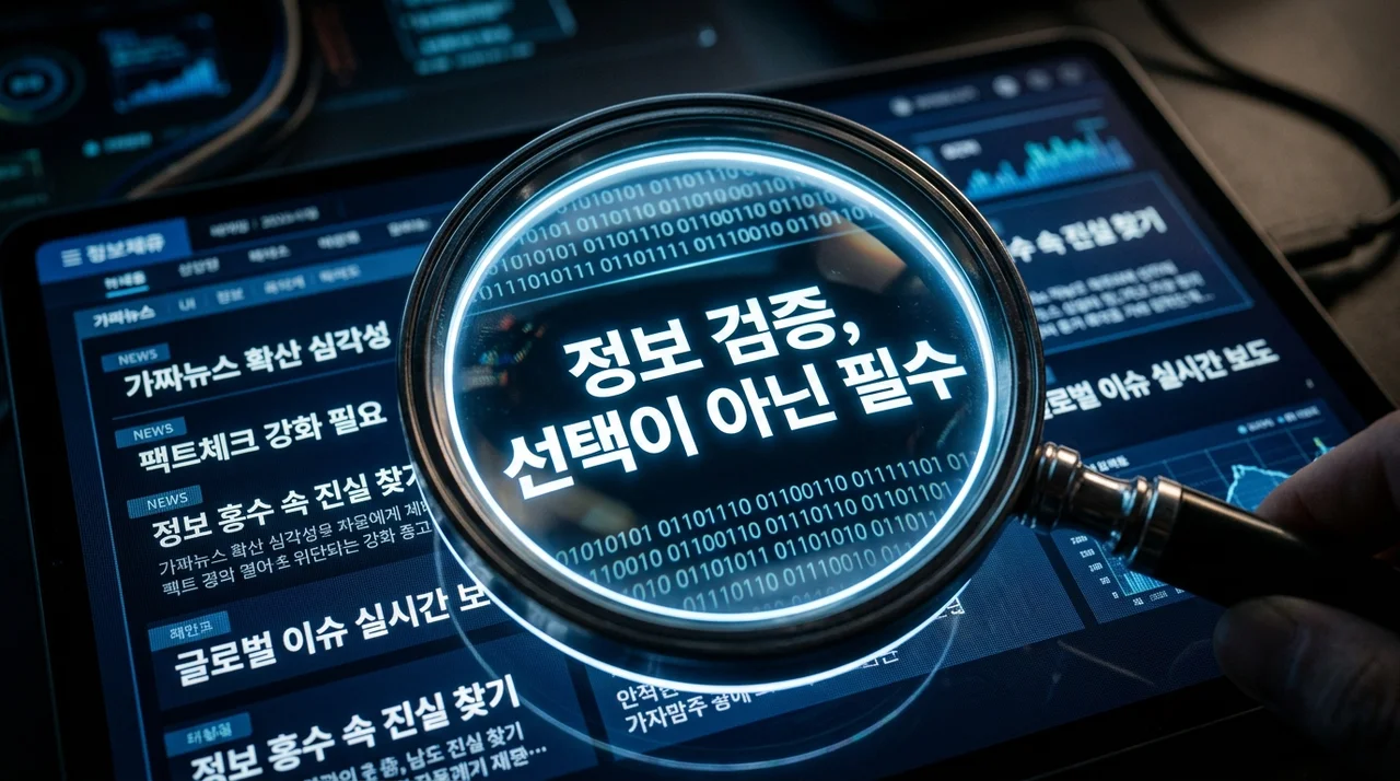 정보 검증 필요성: 가짜뉴스 시대, 당신을 지키는 가장 확실한 방법