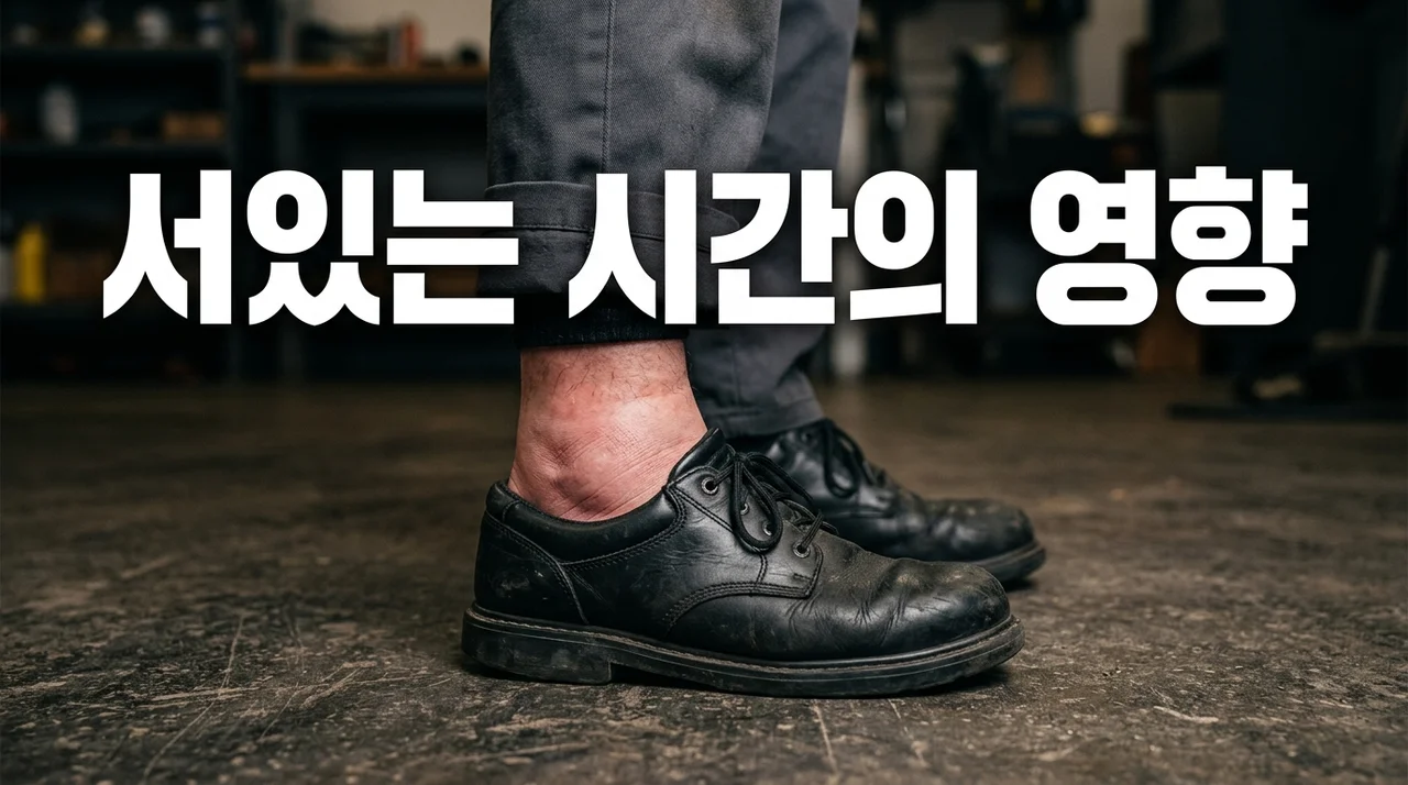 오래 서 있는 시간, 우리 몸에 미치는 영향과 예방법 총정리