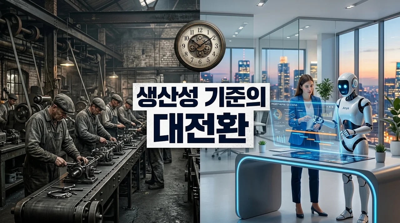 AI가 바꾸는 생산성 기준 변화: 더 적게 일하고 더 많이 버는 비밀