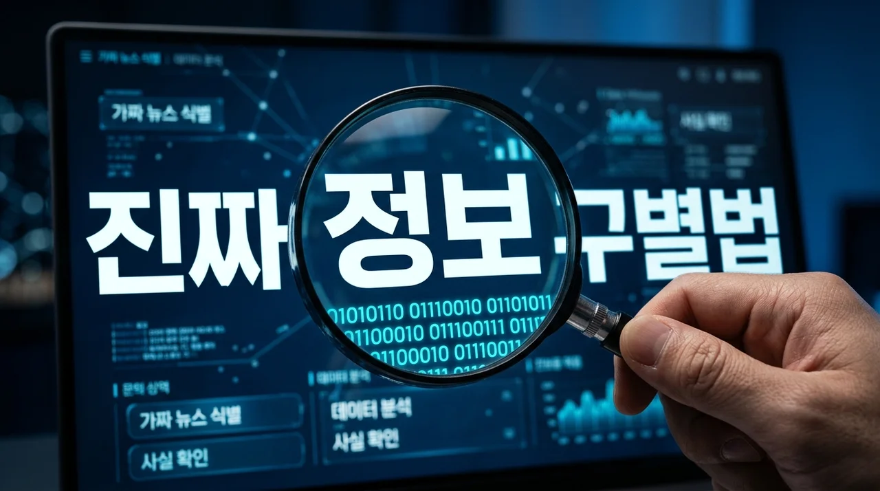 가짜뉴스 홍수 속 진짜 정보 구별법 (이것만 알면 끝)