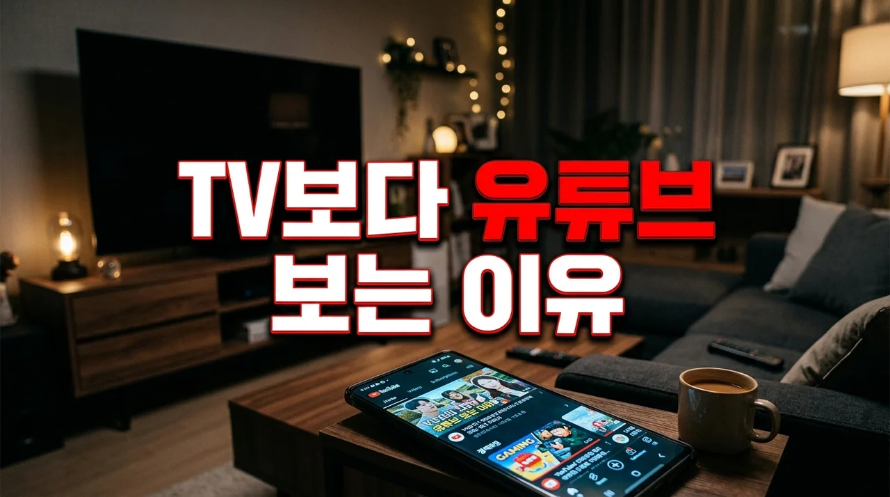 TV보다 유튜브 보는 이유 5가지, 미디어 소비의 패러다임 변화