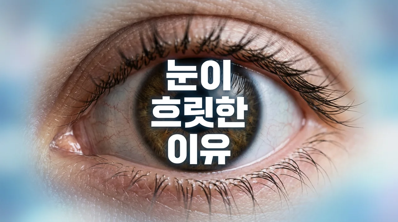 눈이 흐릿한 느낌 이유 5가지와 시력 회복을 위한 증상별 해결법