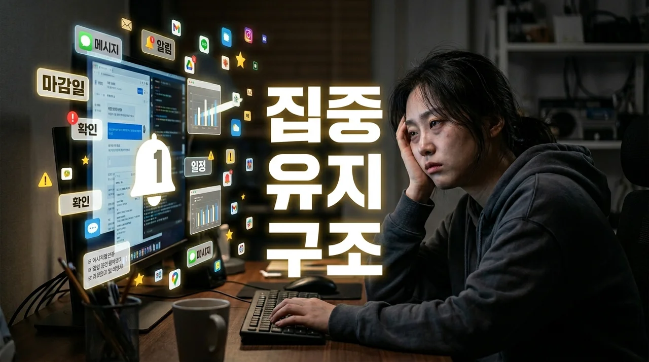 집중 유지 구조 깨진 이유: 현대인의 집중력 위기 분석 및 해결책