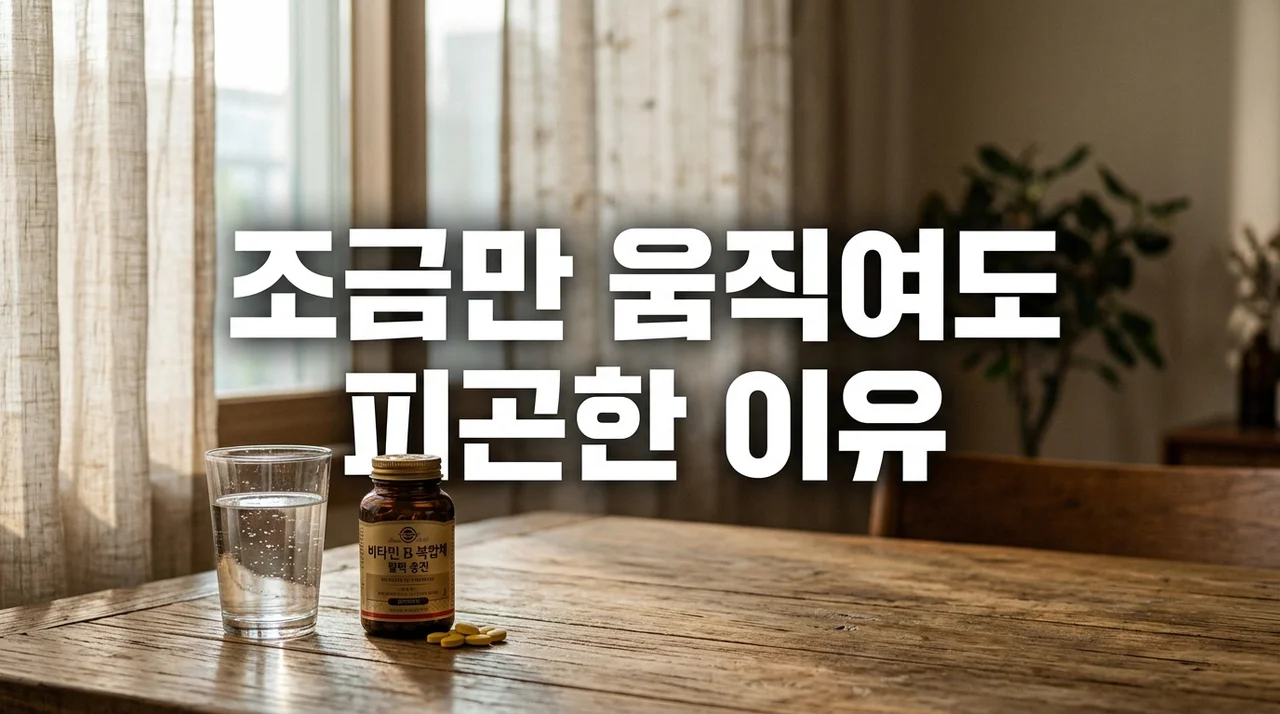 조금만 움직여도 피곤한 이유 5가지와 기력 회복을 위한 실천 가이드