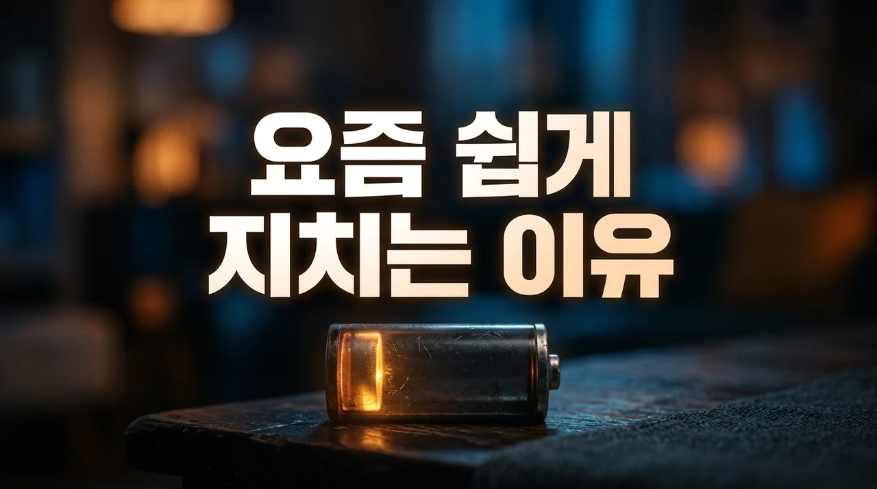 요즘 유난히 쉽게 지치는 이유 5가지와 활력을 되찾는 해결책