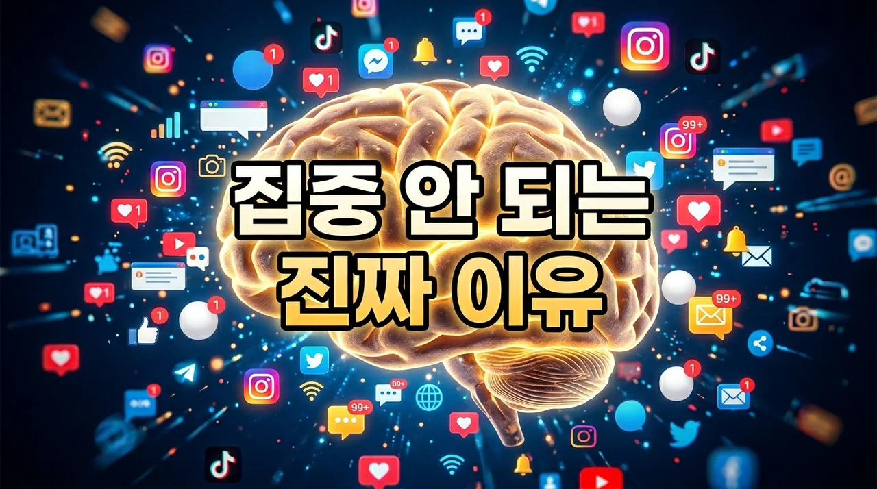 요즘 집중 안되는 이유, 의지 문제가 아닌 뇌 과학적 원인과 해결법