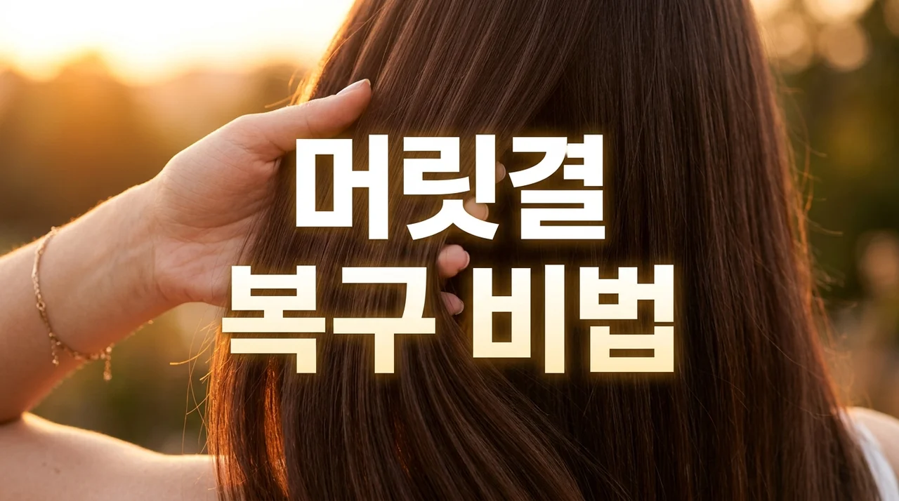 머리결 거칠어진 이유 5가지와 찰랑이는 머릿결 복구 관리법