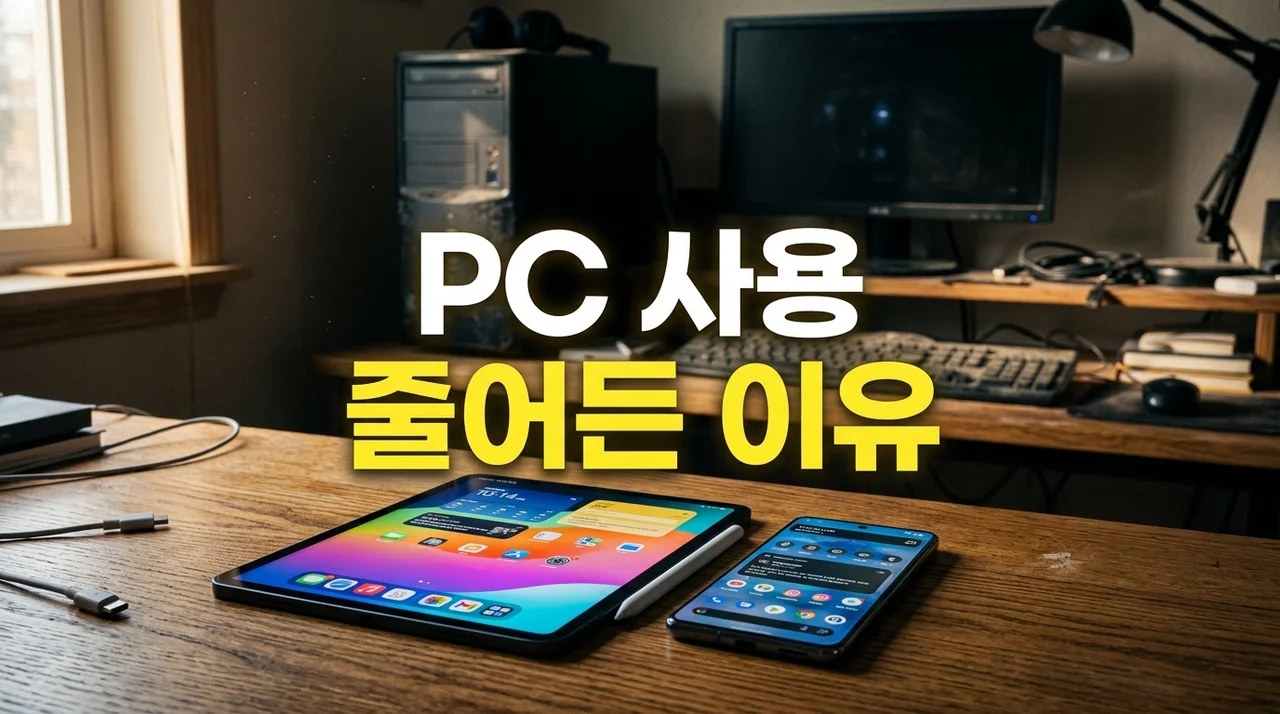 PC 사용 줄어든 이유 5가지 분석: 태블릿과 스마트폰이 바꾼 일상