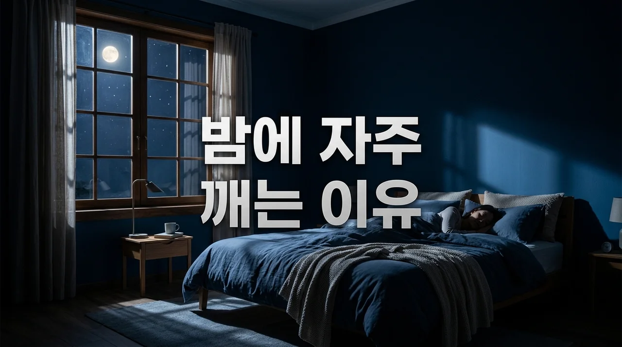 밤에 자주 깨는 이유 5가지와 수면의 질 높이는 해결법 완벽 정리