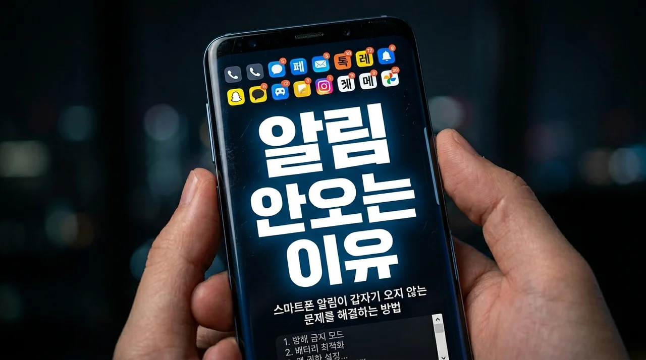 스마트폰 알림 안오는 이유 해결법: 아이폰 갤럭시 카톡 완벽 가이드