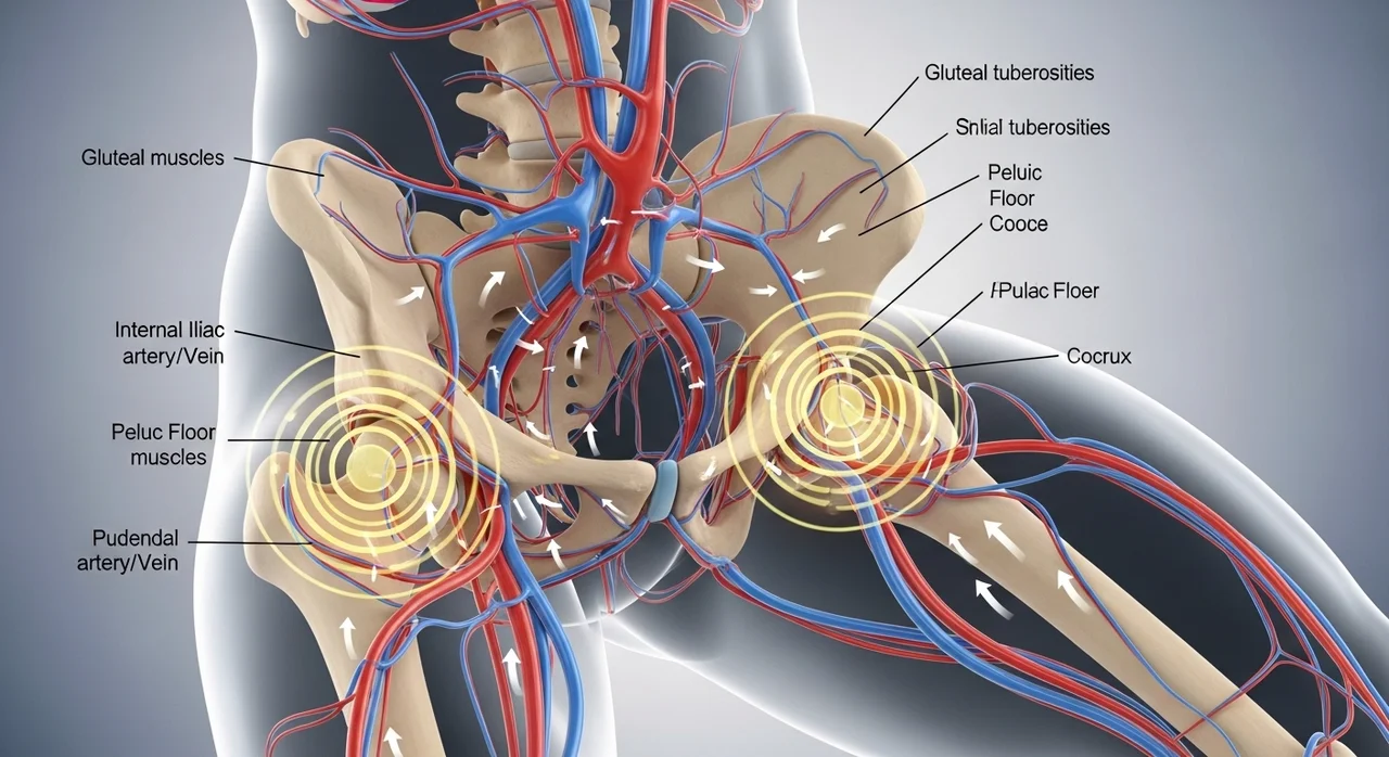 혈류 저하와 하체 압박: 항문 및 전립선 건강에 미치는 영향