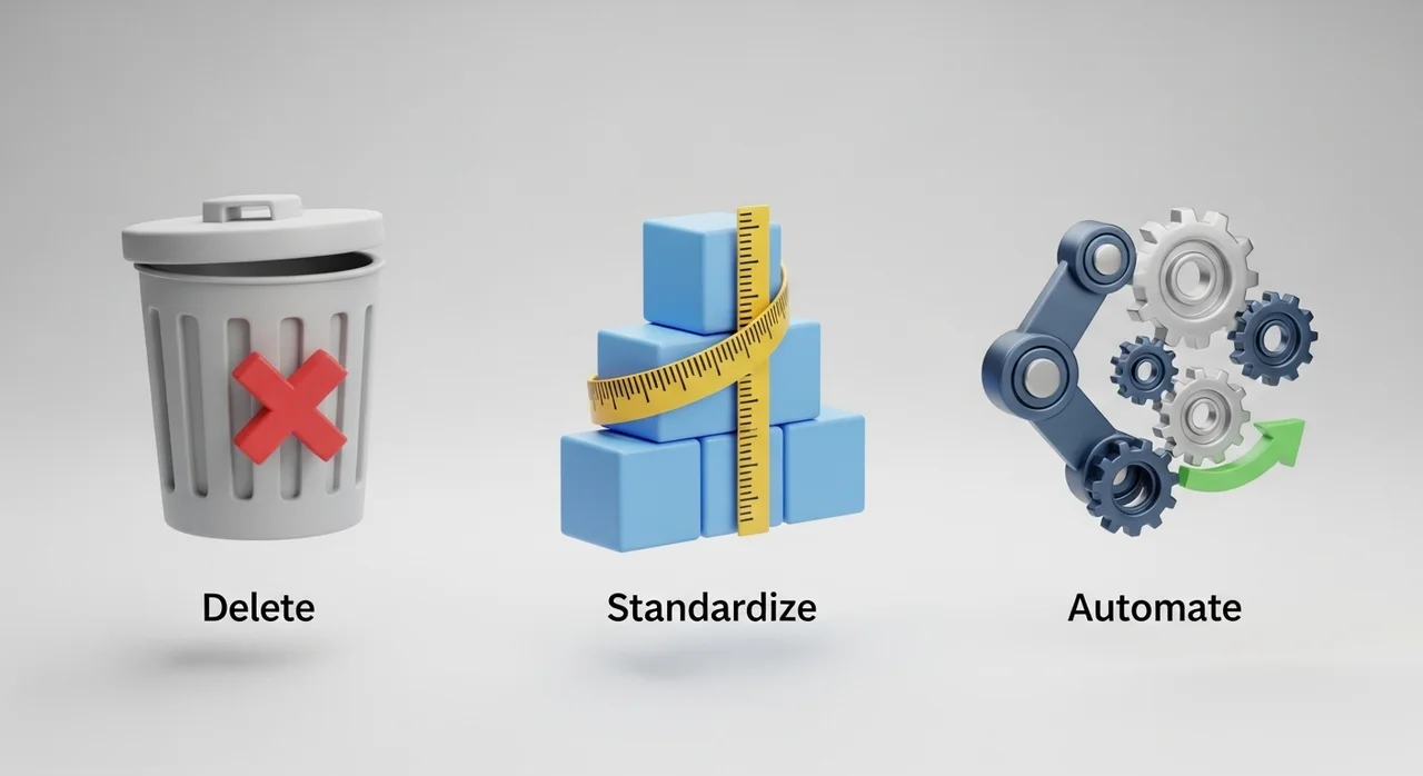 지속 가능한 단순화를 위한 3단계 실천법