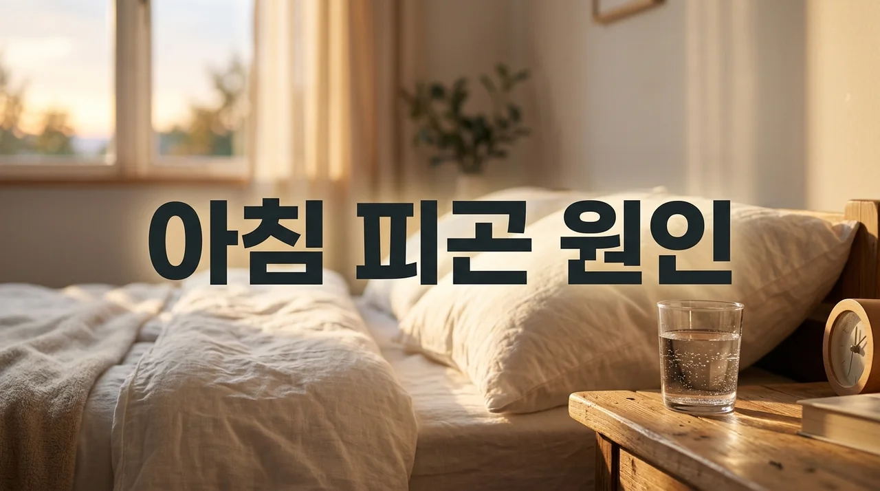 요즘 아침에 더 피곤한 이유 5가지와 활력을 되찾는 해결법