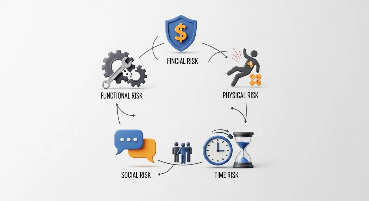 소비자가 느끼는 5가지 핵심 리스크 유형