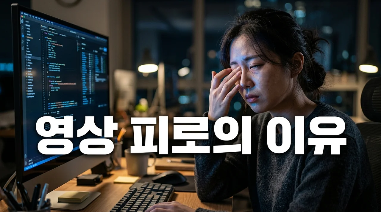 영상 피로 느끼는 이유, 디지털 눈 피로(VDT 증후군) 원인과 해결책