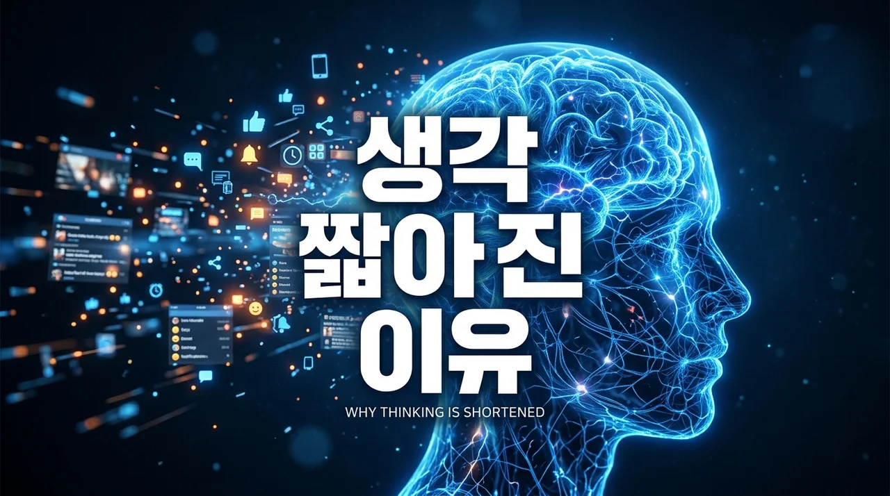 생각 짧아진 이유, 집중력 저하의 원인과 뇌 건강 회복법 5가지