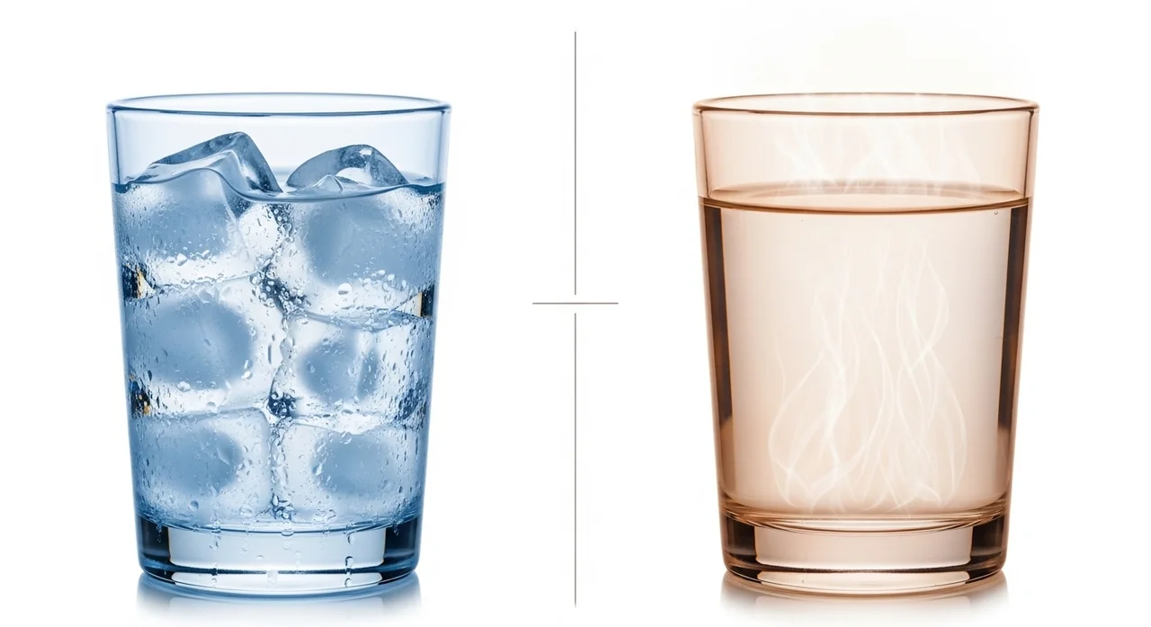 찬물 vs 미지근한 물: 신체 대사에 미치는 차이