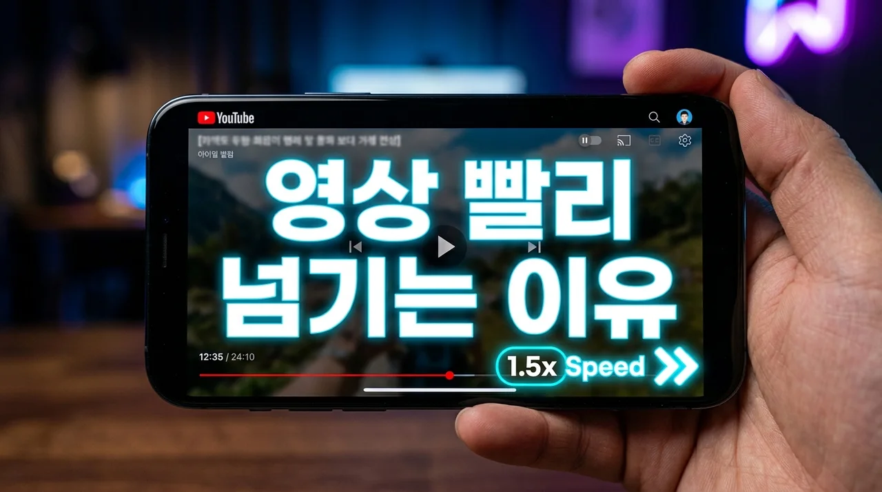 1.5배속은 기본? 요즘 영상 빨리 넘기는 이유 5가지와 뇌 건강