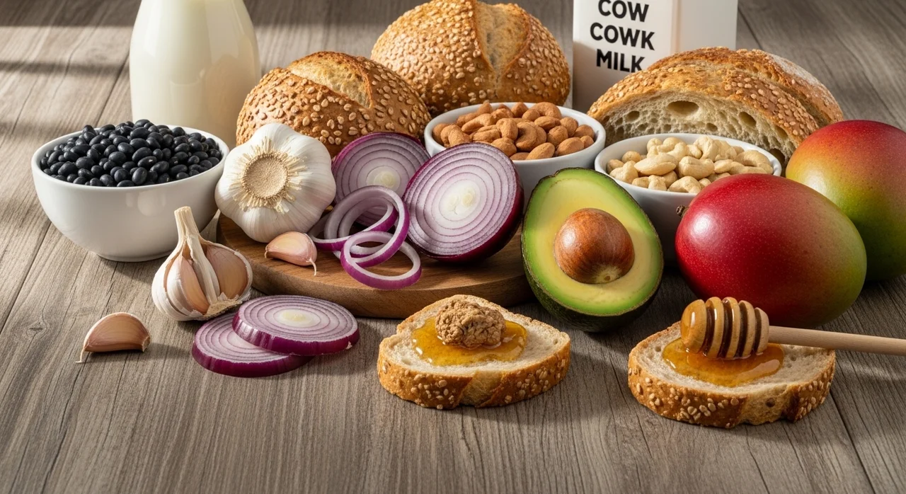 요즘 배에 가스 차는 이유 2: 특정 음식에 대한 민감도 (FODMAP)