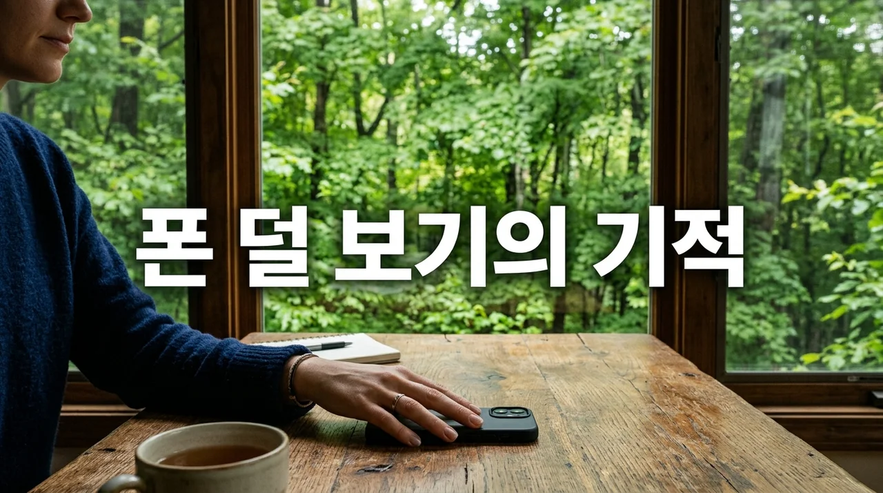 요즘 폰 덜 보는 이유 5가지와 디지털 디톡스의 놀라운 효과