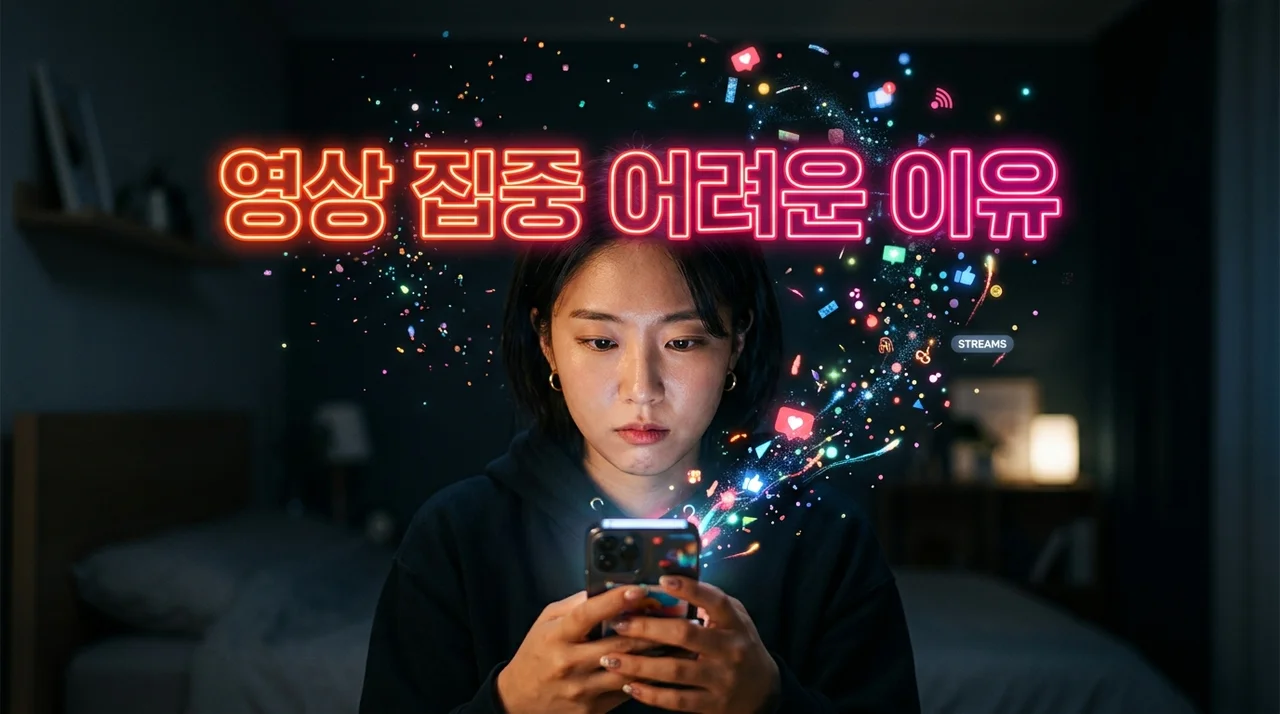 영상 집중 어려운 이유: 당신의 뇌가 숏폼에 중독된 신호 5가지