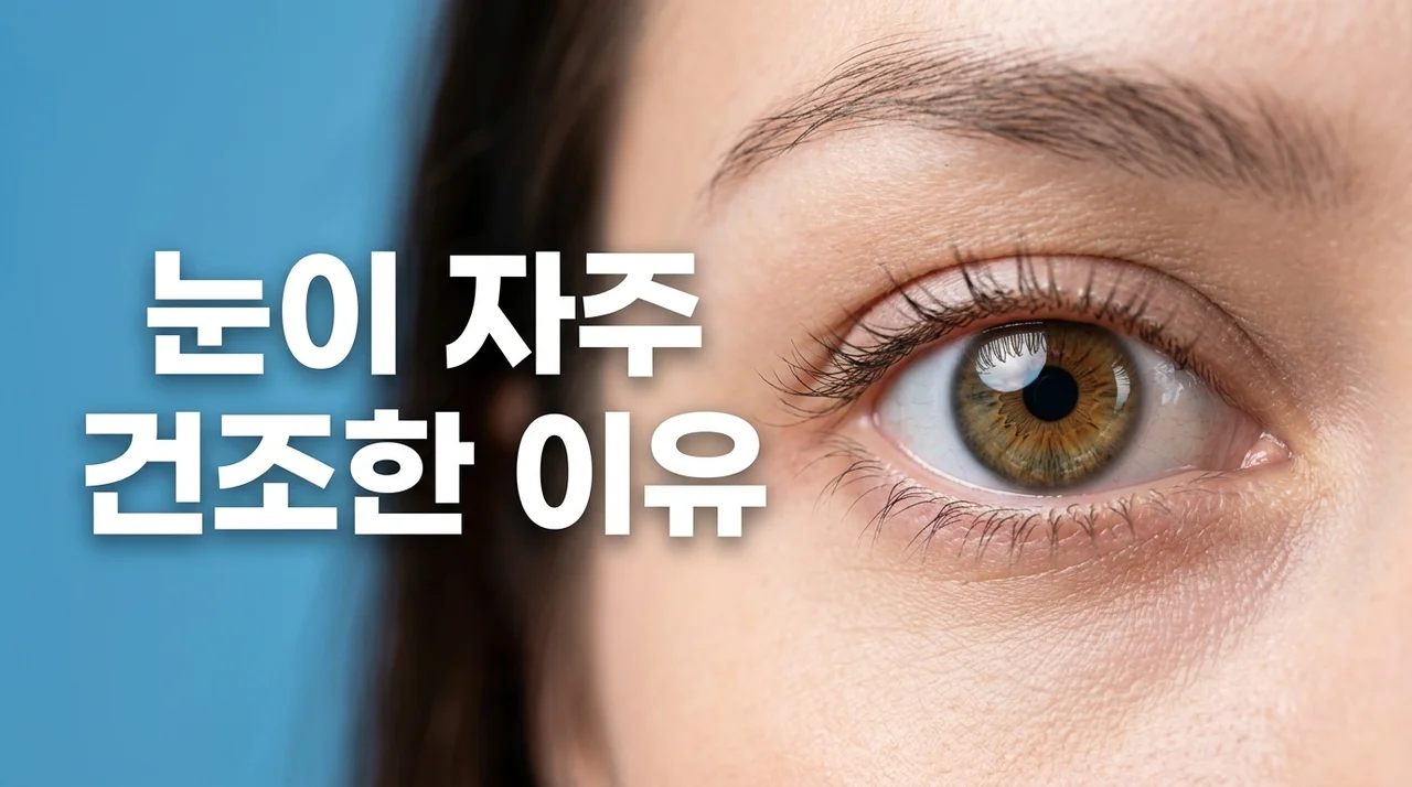 눈이 자주 건조한 이유 5가지와 안구건조증 증상 완화법 총정리
