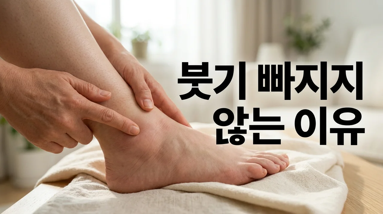 붓기 빠지지 않는 이유 5가지와 부종 완화를 위한 해결책 총정리