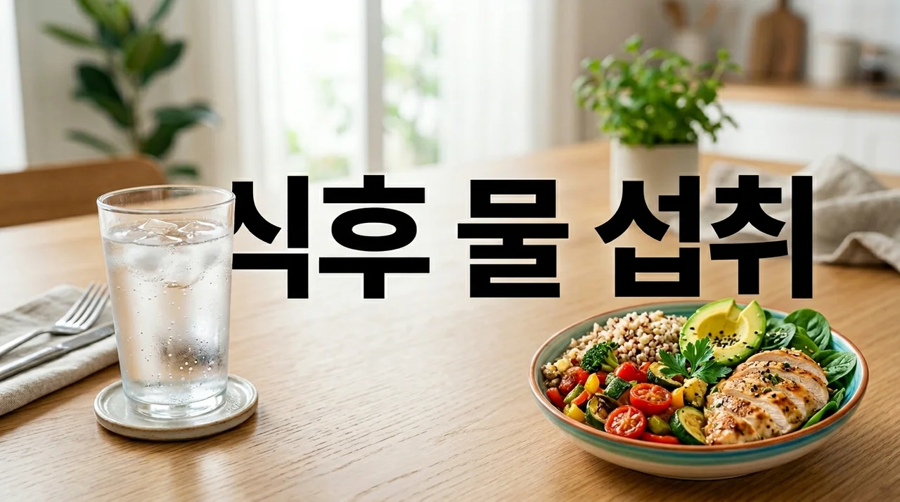 식후 물 섭취 영향과 올바른 방법: 소화와 다이어트를 위한 가이드