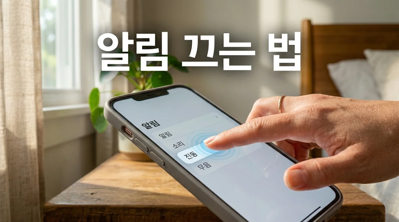 알림 끄는 법 완벽 가이드: 카톡·네이버·SNS 스트레스 해결