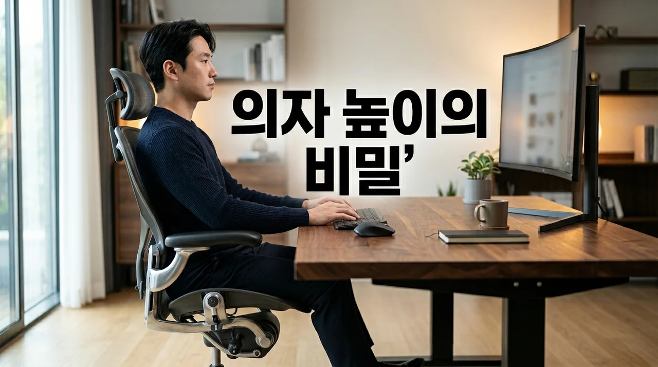 올바른 의자 높이의 중요성: 건강과 집중력을 바꾸는 체형별 가이드