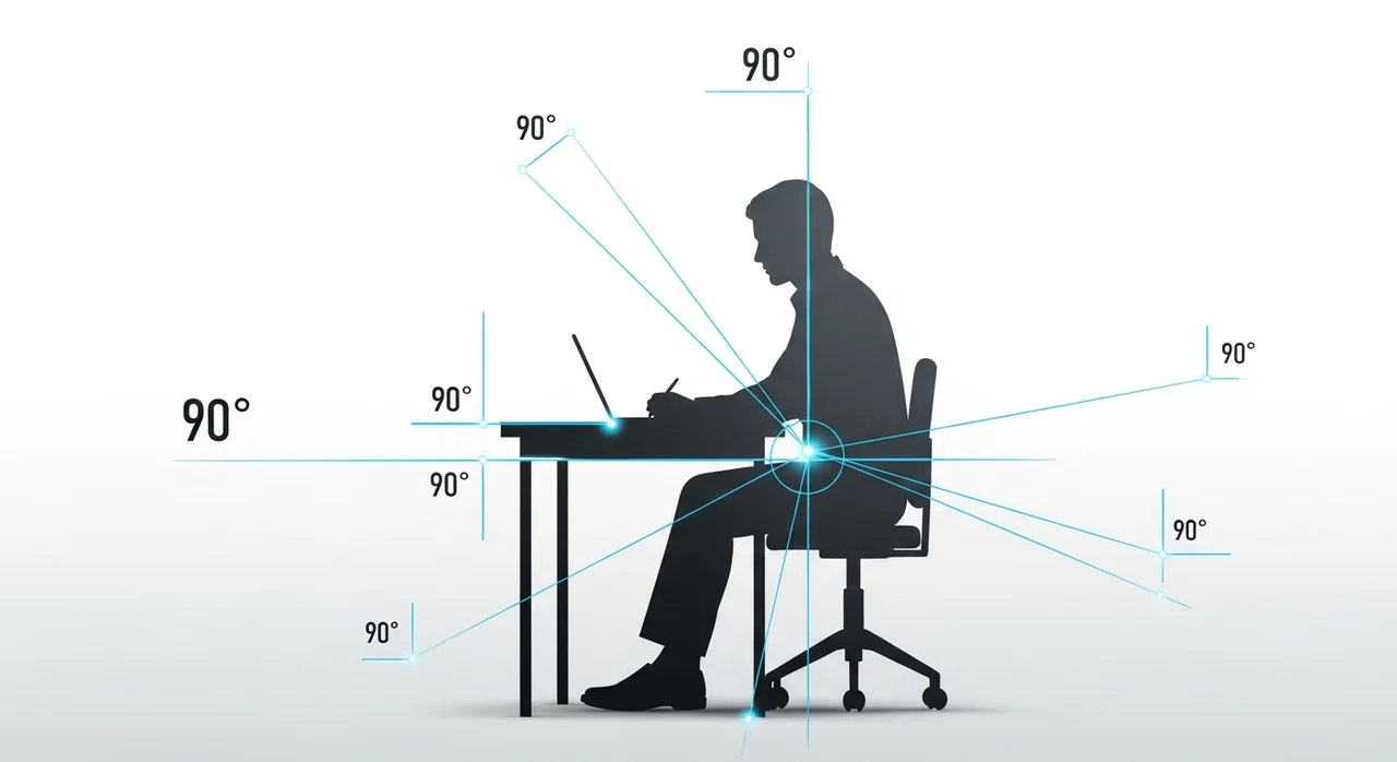 책상과 의자의 '황금 비율' 계산법