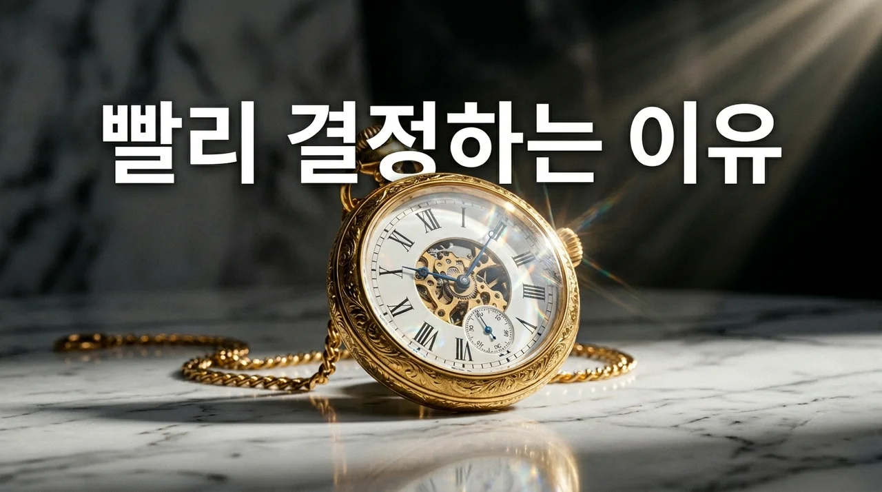 빨리 결정하는 이유: 후회 없는 선택을 위한 심리학과 전략