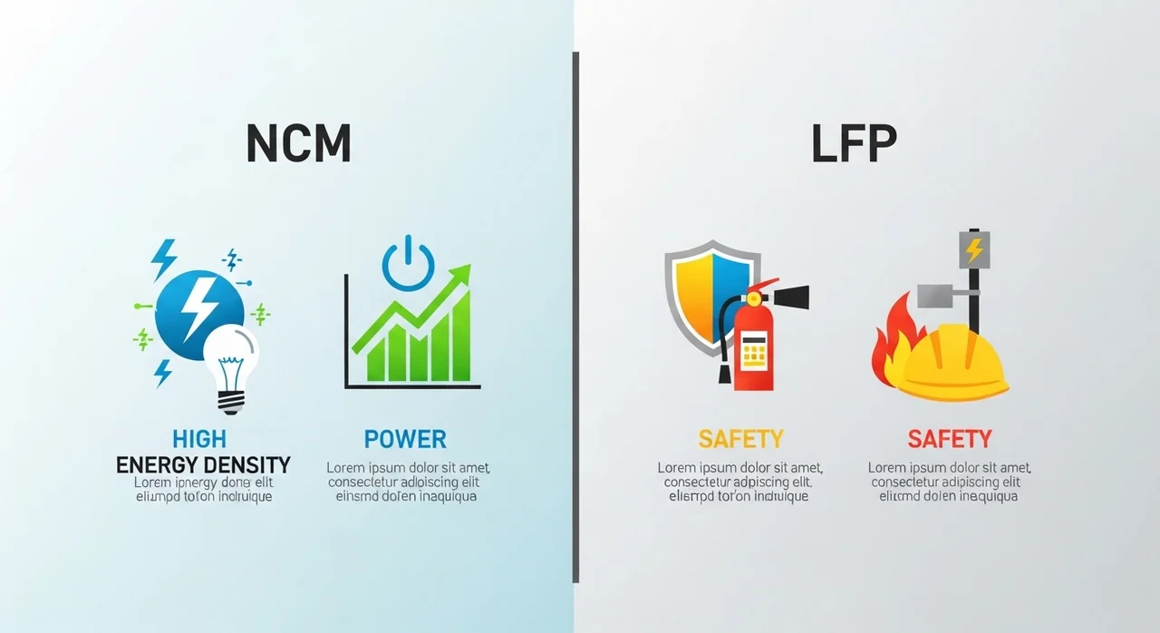 LFP vs NCM 배터리: 안전과 효율 사이의 줄타기