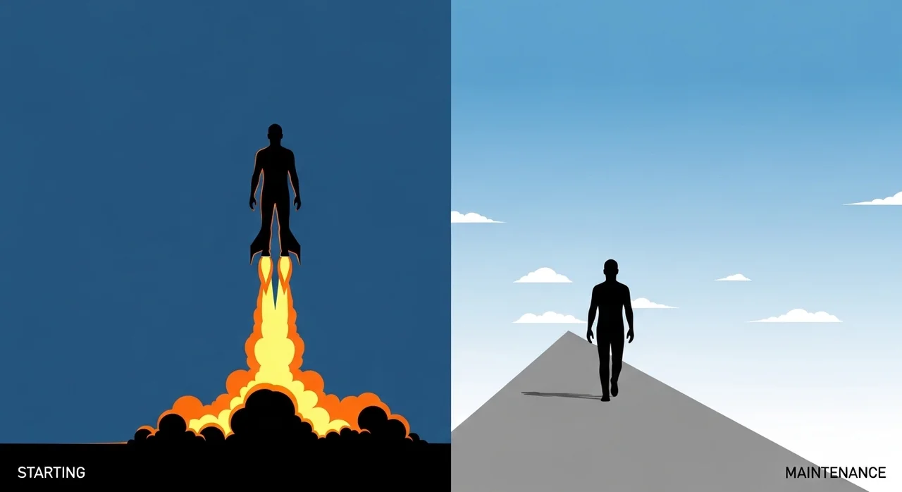 시작의 설렘과 유지의 권태: 왜 우리는 금방 포기할까?