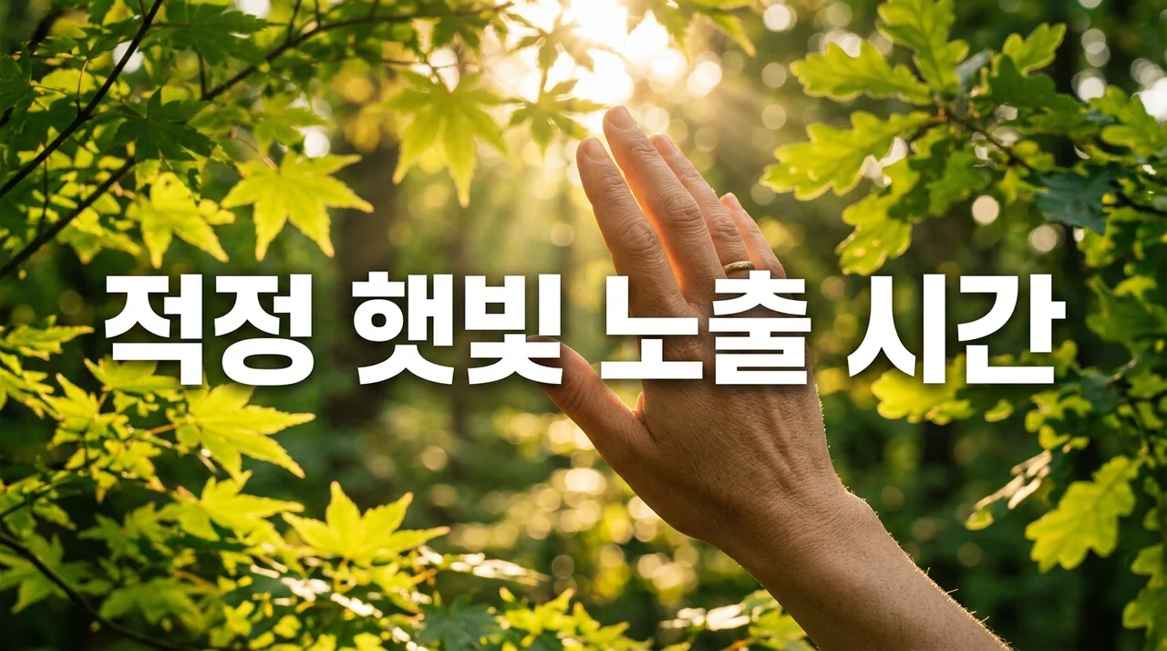 하루 적정 햇빛 노출 시간과 비타민 D 합성이 건강에 미치는 영향