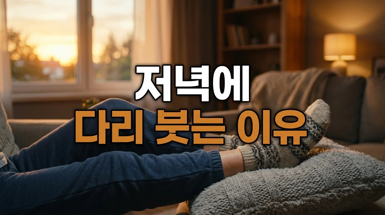 저녁에 다리 붓는 이유 5가지와 부종 완화 해결 방법 총정리