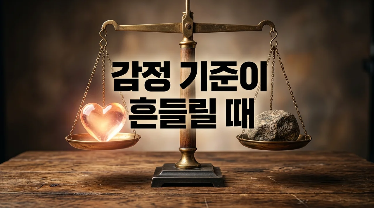 감정 기준 흔들리는 이유 5가지와 심리적·객관적 중심 잡는 법