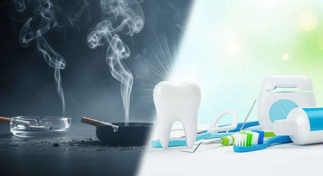 흡연과 간식 습관의 악순환: 잇몸 건강의 위기