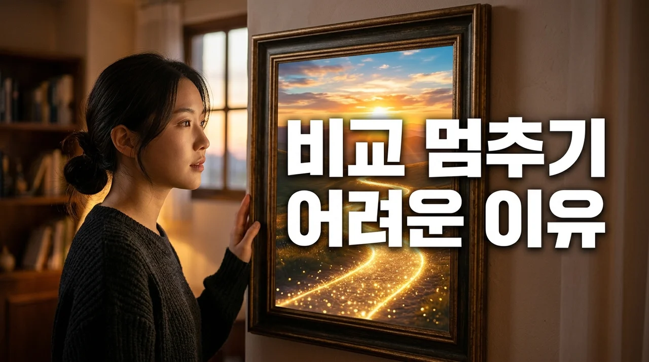 비교 멈추기 어려운 이유, 우리는 왜 남과 끊임없이 비교할까?