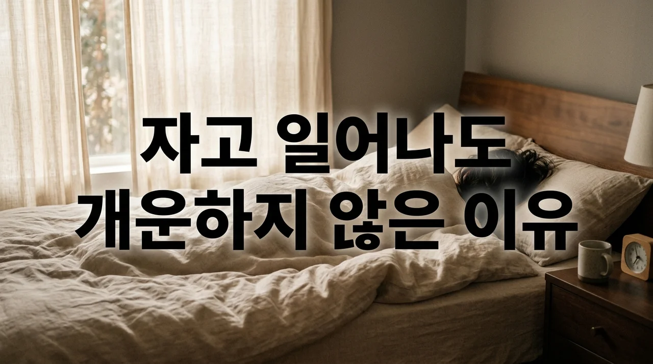 자고 일어나도 개운하지 않은 이유 5가지와 수면 질 개선법